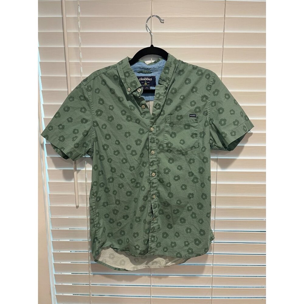 Chubbies Floral Short Sleeve Button Up Shirt - Size S